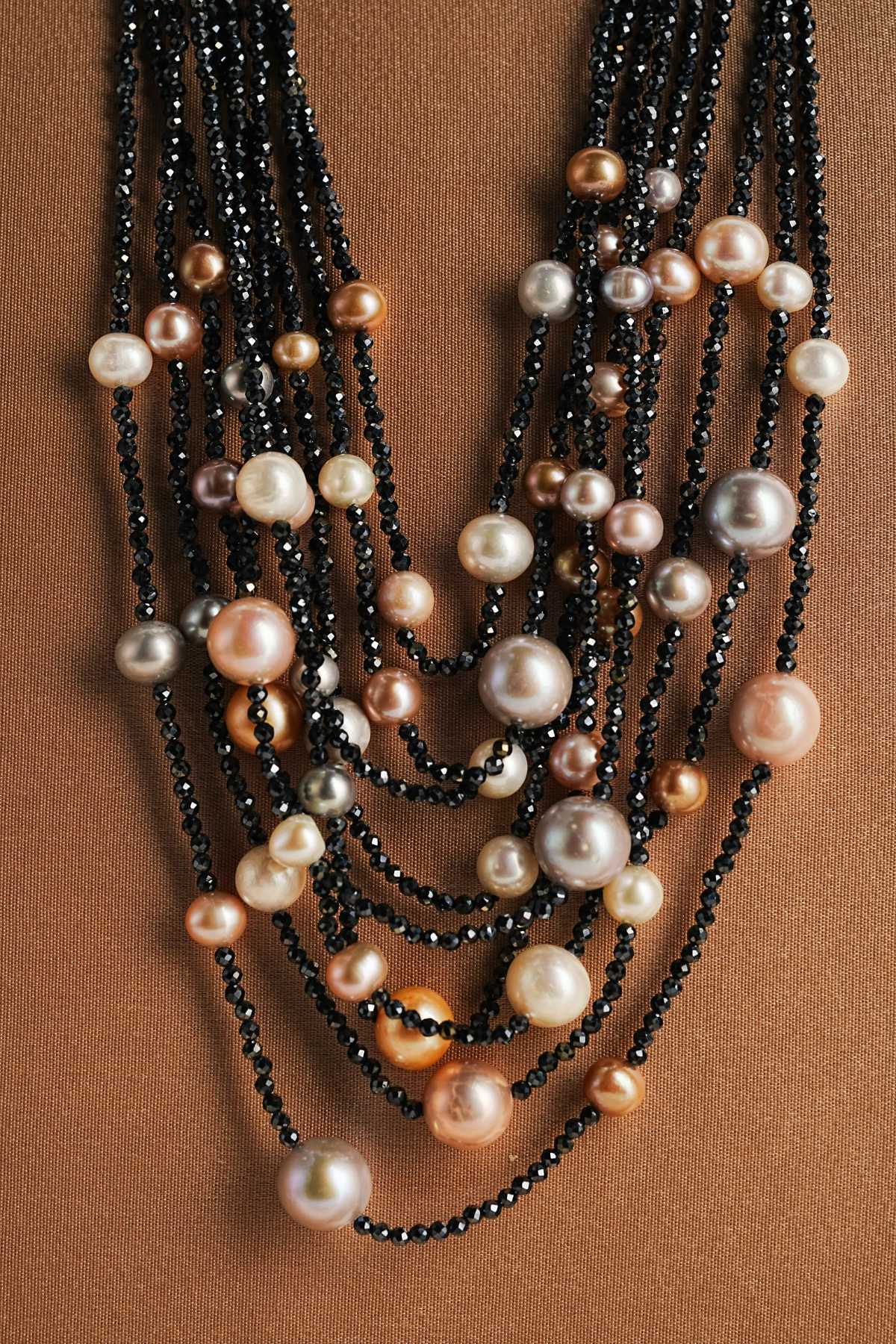Collana Bollicine perle multicolor