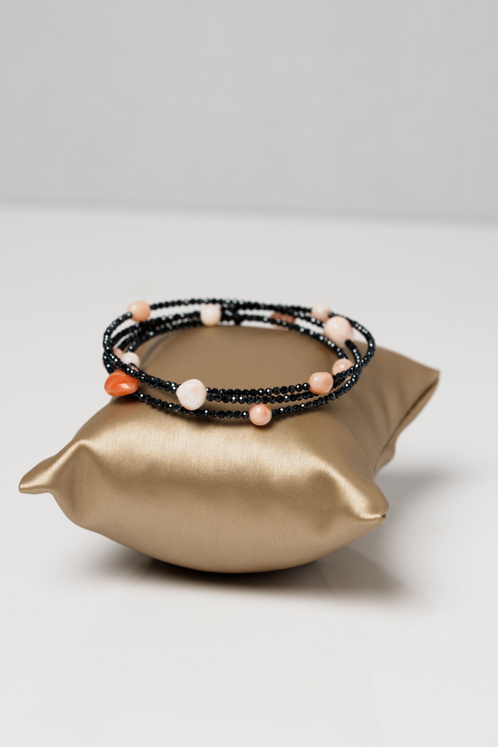 Bracciale Shine spinello e corallo