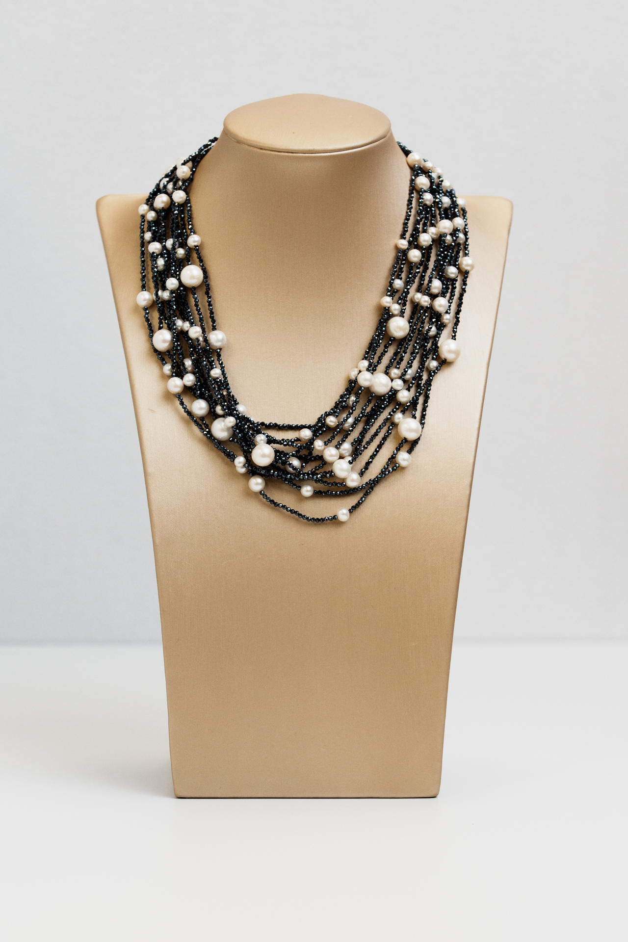 Collana Bollicine perle bianche