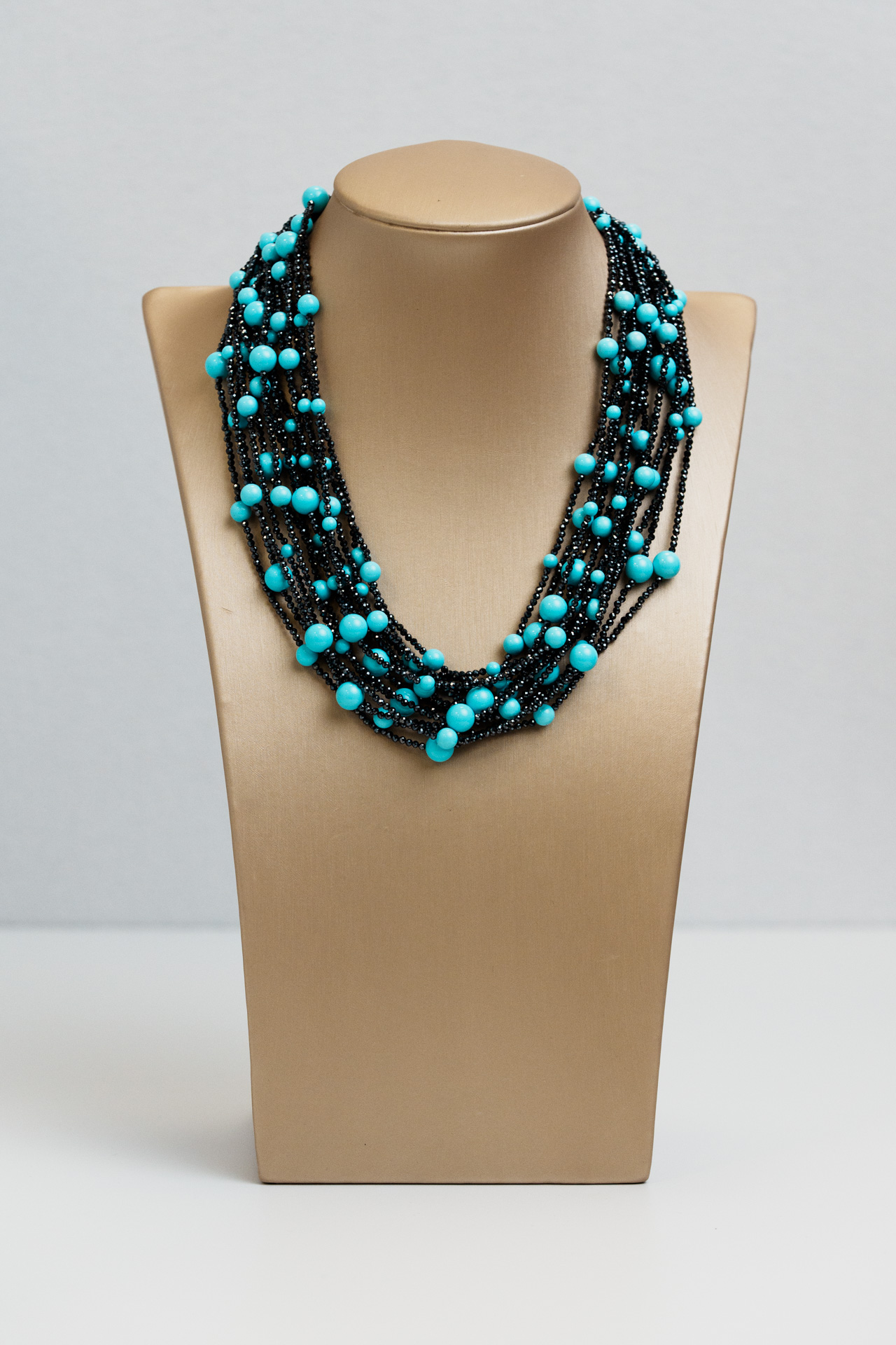 Collana Bollicine pasta turchese