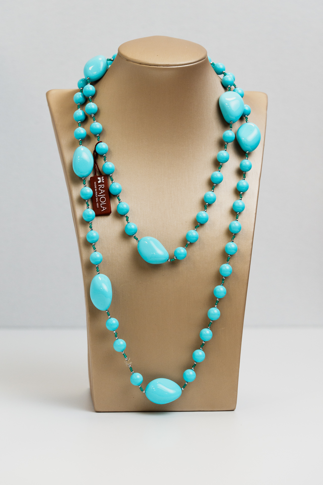 Collana Cecilia pasta turchese 1 filo