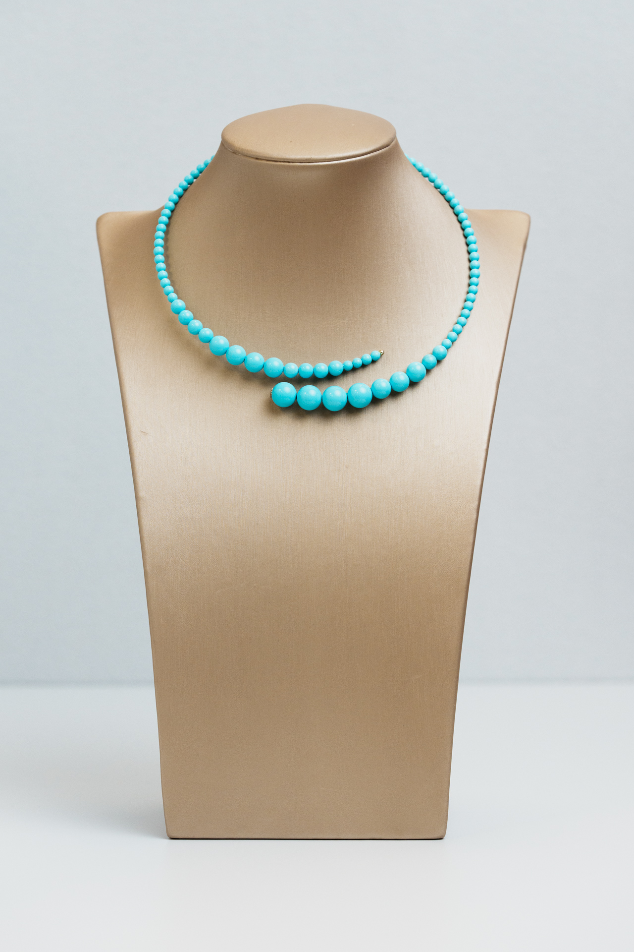 Collana Ingrid pasta turchese