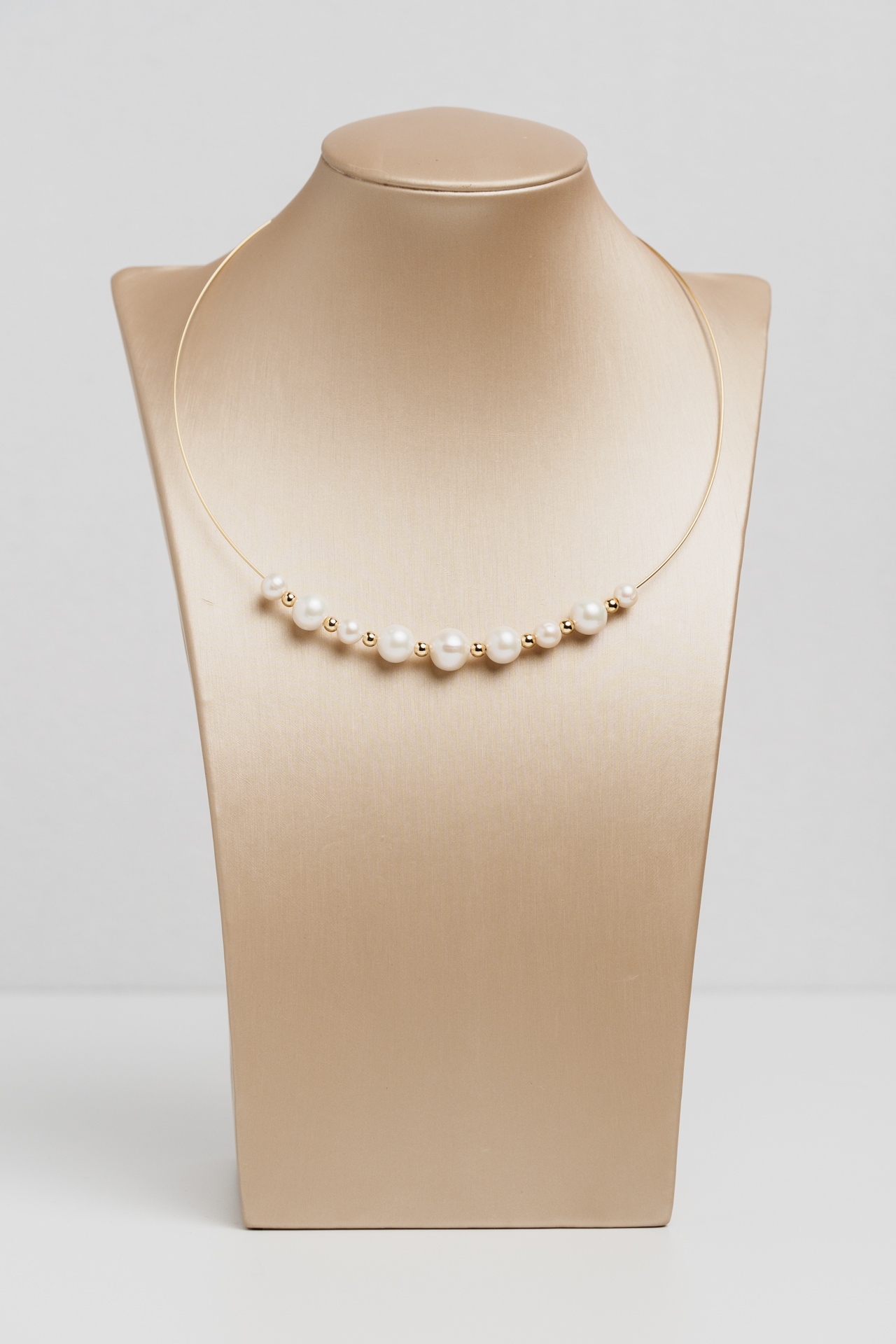 Collana Giza perle bianche